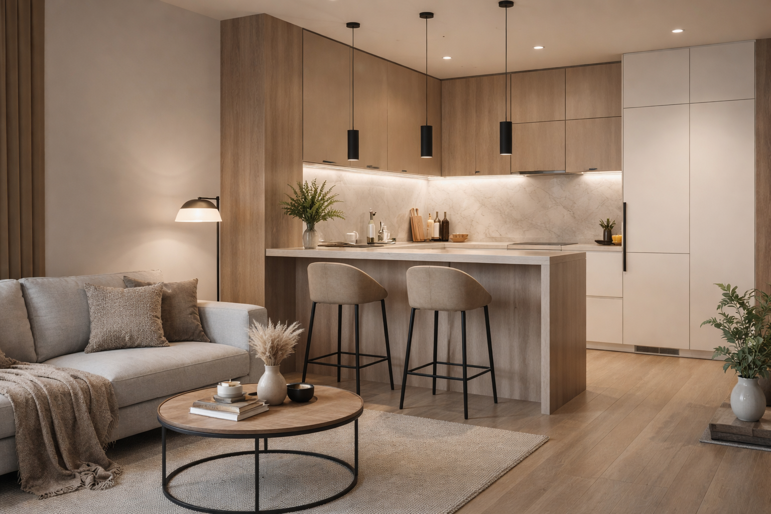 размеры барной стойки для кухни